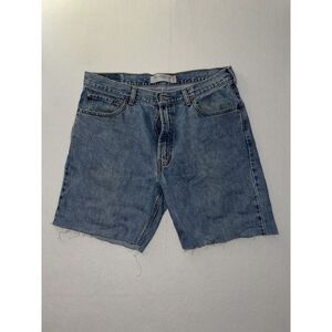 Vintage‎ Levis 505 Shorts Mens 36 Blue Relaxed Fit Medium Wash Denim Made USA